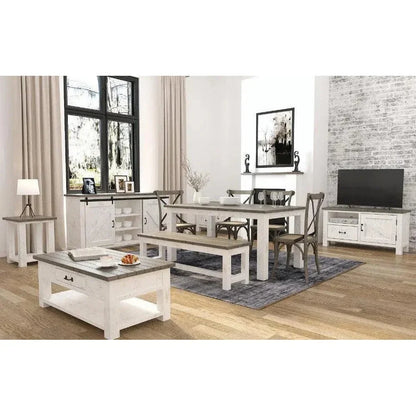Provence Large Extension Dining Table (71"/86")-Dining Tables-LH Imports-LOOMLAN