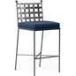 Provence Sunbrella Outdoor Bar Stool-Outdoor Bar Stools-Sunset West-Spectrum Indigo-LOOMLAN