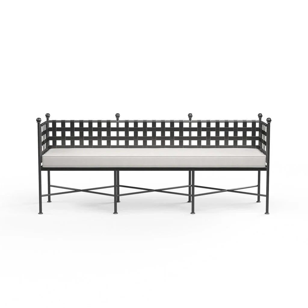 Provence Sunbrella Outdoor Bench-Outdoor Benches-Sunset West-LOOMLAN