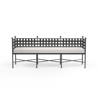 Provence Sunbrella Outdoor Bench-Outdoor Benches-Sunset West-LOOMLAN