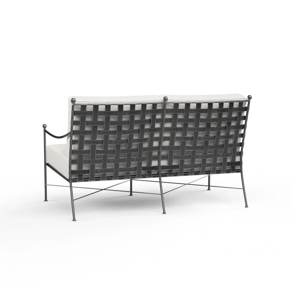 Provence Sunbrella Outdoor Loveseat - LOOMLAN - Sunset West - Outdoor Sofas & Loveseats