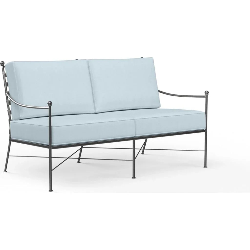 Provence Sunbrella Outdoor Loveseat - LOOMLAN - Sunset West - Outdoor Sofas & Loveseats