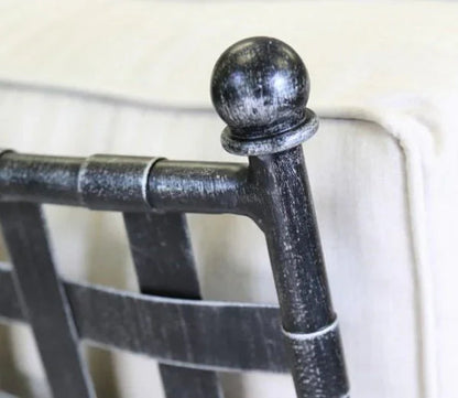 Provence Sunbrella Rocking Outdoor Club Chair-Outdoor Accent Chairs-Sunset West-LOOMLAN