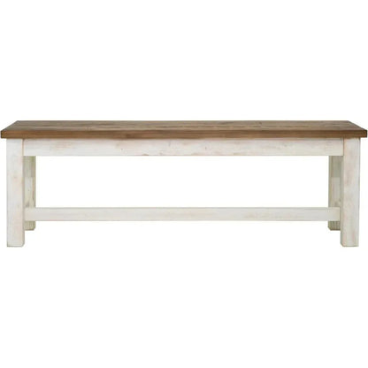 Provence Wood Brown Bench - LOOMLAN - LH Imports - Dining Benches