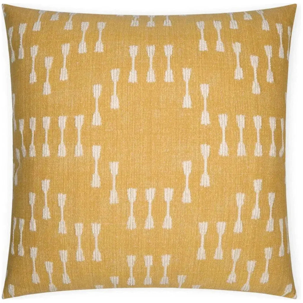Purnima Sunshine Yellow Large Throw Pillow Insert - LOOMLAN - D.V. Kap - Throw Pillows