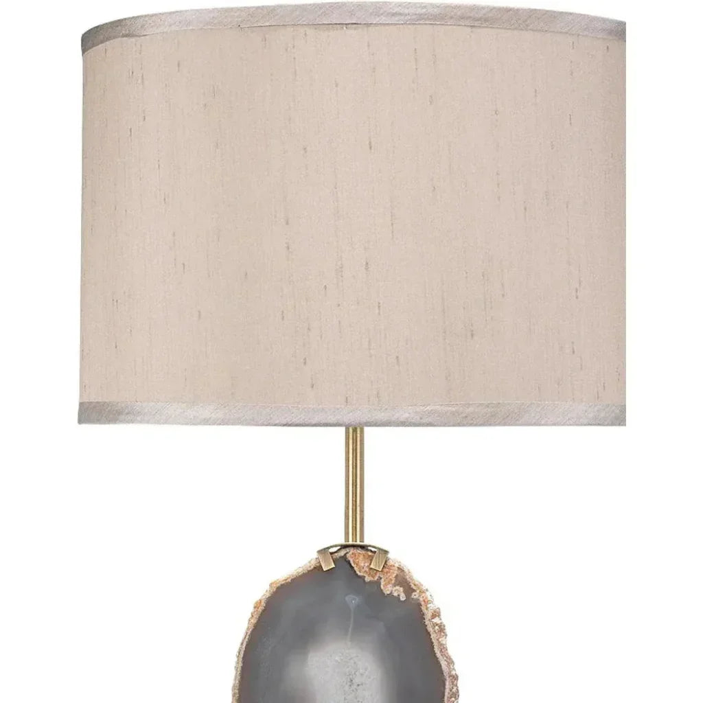 Purple Agate Crystal Iron Agate Slice Table Lamp - LOOMLAN - Jamie Young - Table Lamps