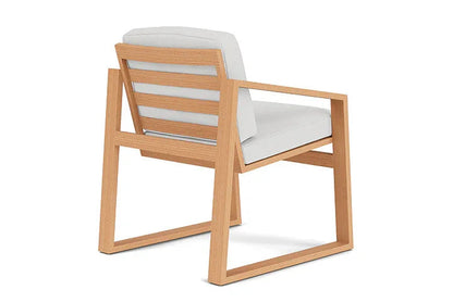 Pursuit Aluminum Outdoor Dining Armchair-Outdoor Dining Chairs-Lloyd Flanders-LOOMLAN