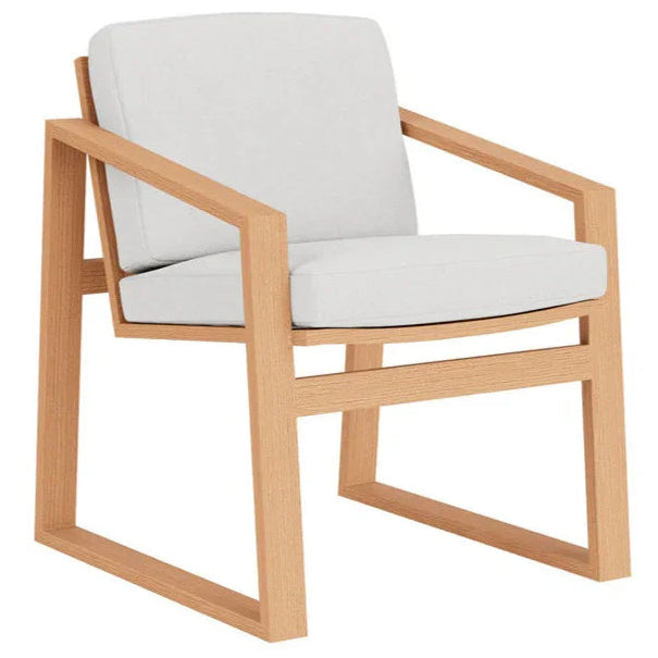 Pursuit Aluminum Outdoor Dining Armchair-Outdoor Dining Chairs-Lloyd Flanders-LOOMLAN