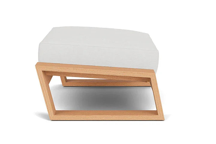 Pursuit Aluminum Outdoor Ottoman-Outdoor Ottomans-Lloyd Flanders-LOOMLAN