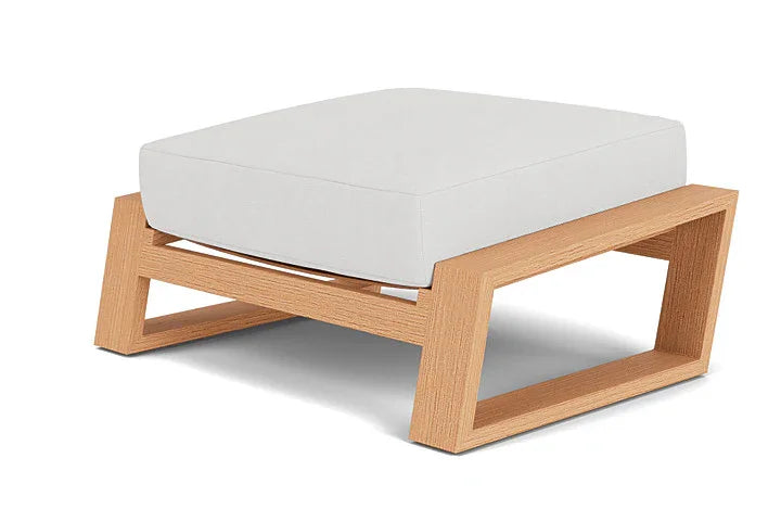 Pursuit Aluminum Outdoor Ottoman-Outdoor Ottomans-Lloyd Flanders-LOOMLAN