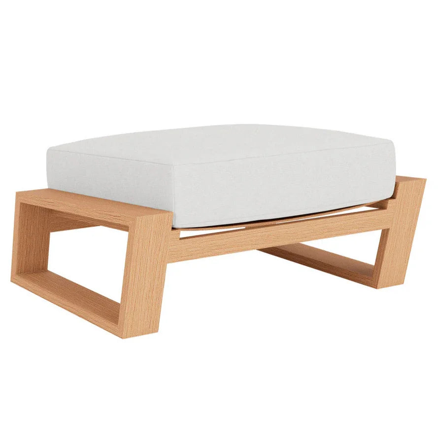 Pursuit Aluminum Outdoor Ottoman-Outdoor Ottomans-Lloyd Flanders-LOOMLAN