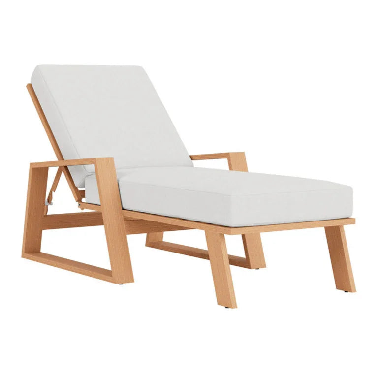 Pursuit Aluminum Outdoor Pool Chaise-Outdoor Chaises-Lloyd Flanders-LOOMLAN