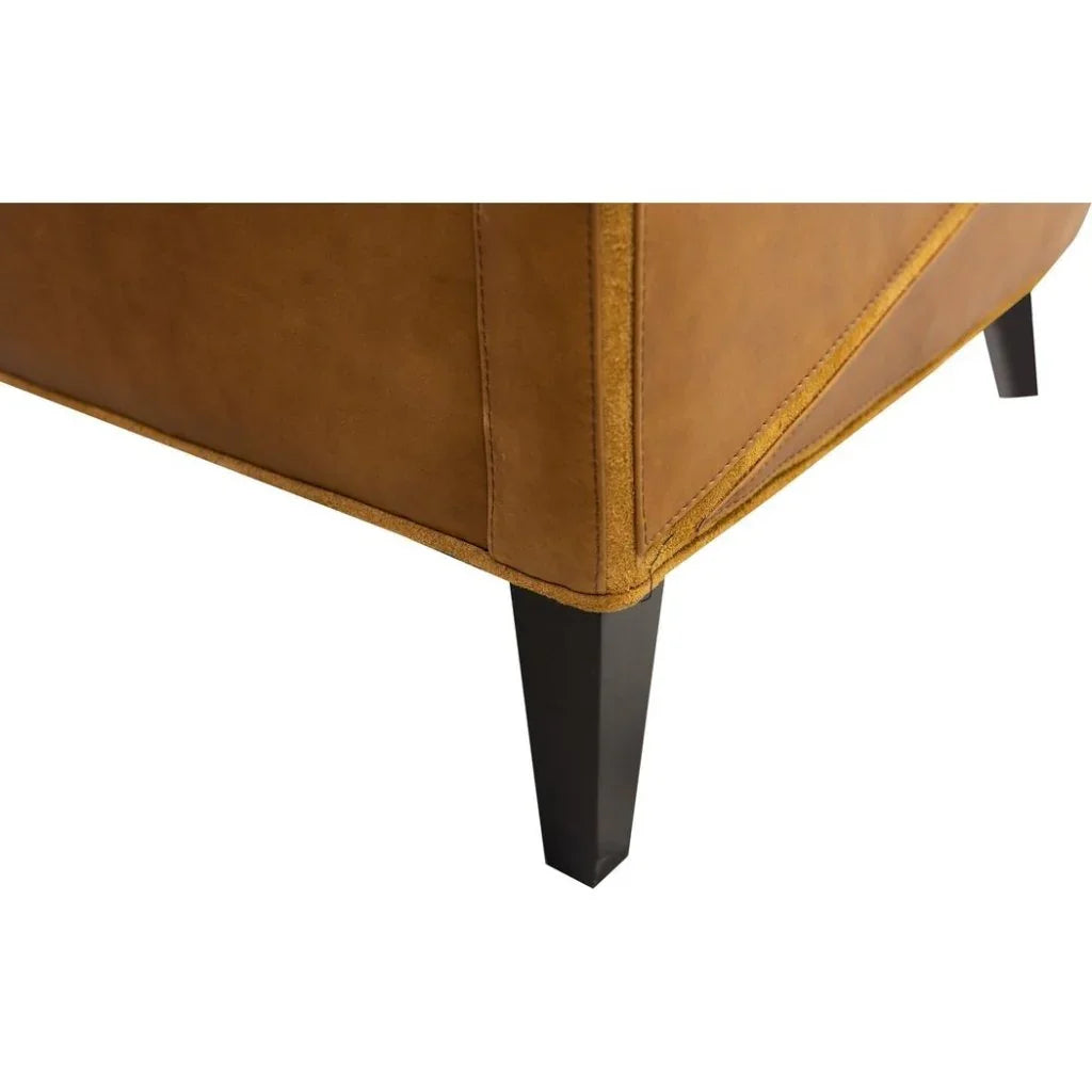 Puzzle Comfort Design Leather Chair - LOOMLAN - Olivia + Quinn - Club Chairs