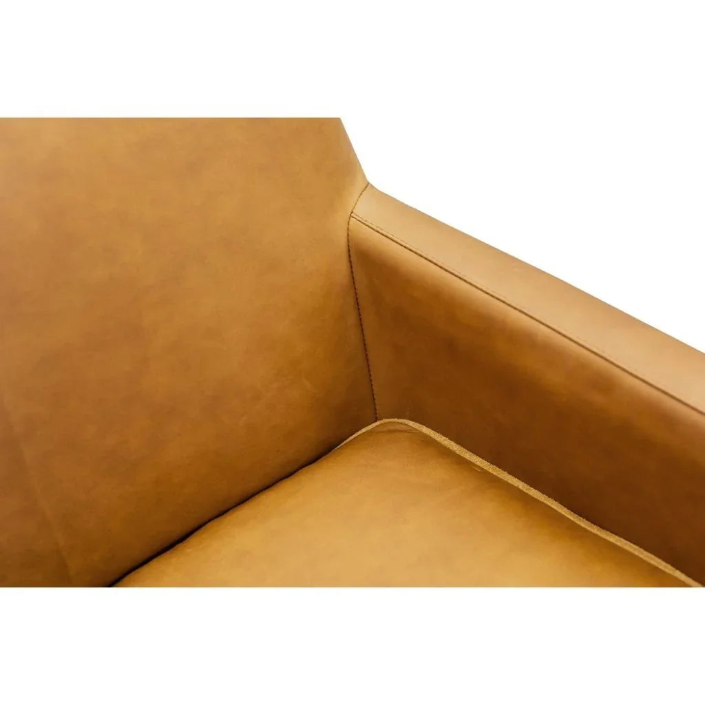 Puzzle Comfort Design Leather Chair - LOOMLAN - Olivia + Quinn - Club Chairs