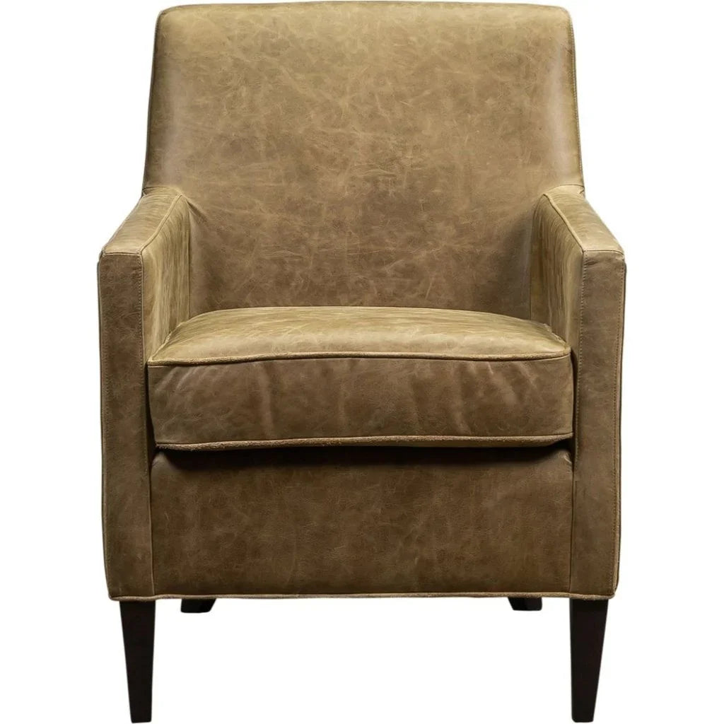 Puzzle Comfort Design Leather Chair - LOOMLAN - Olivia + Quinn - Club Chairs