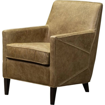 Puzzle Comfort Design Leather Chair - LOOMLAN - Olivia + Quinn - Club Chairs