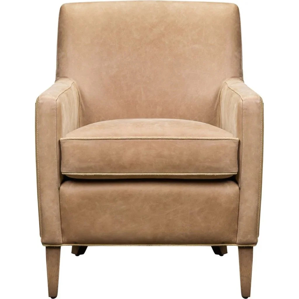 Puzzle Comfort Design Leather Chair - LOOMLAN - Olivia + Quinn - Club Chairs