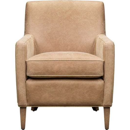 Puzzle Comfort Design Leather Chair - LOOMLAN - Olivia + Quinn - Club Chairs