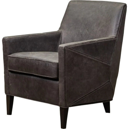Puzzle Comfort Design Leather Chair - LOOMLAN - Olivia + Quinn - Club Chairs