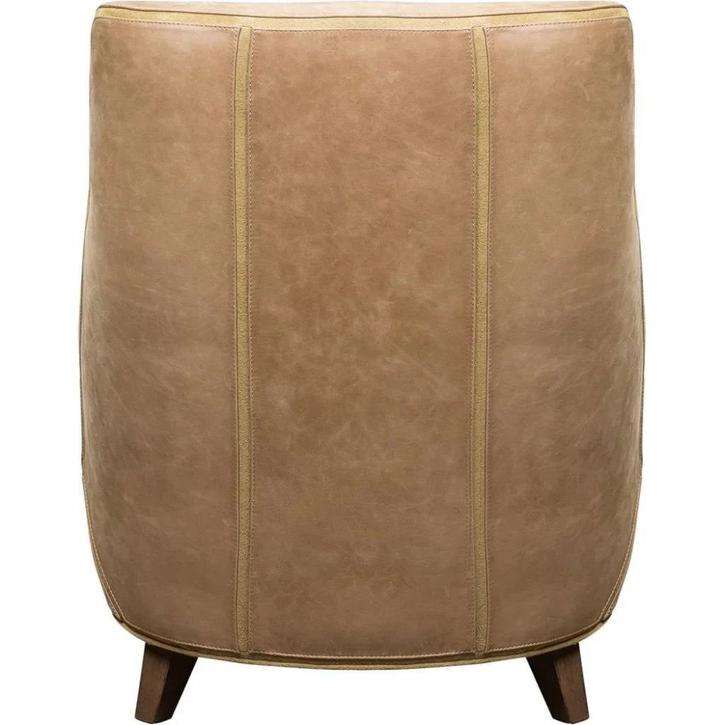 Puzzle Comfort Design Leather Chair - LOOMLAN - Olivia + Quinn - Club Chairs