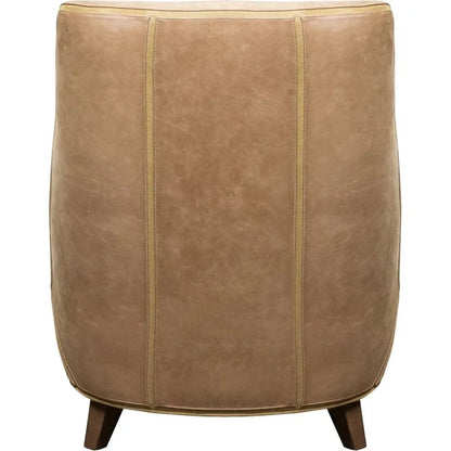 Puzzle Comfort Design Leather Chair - LOOMLAN - Olivia + Quinn - Club Chairs