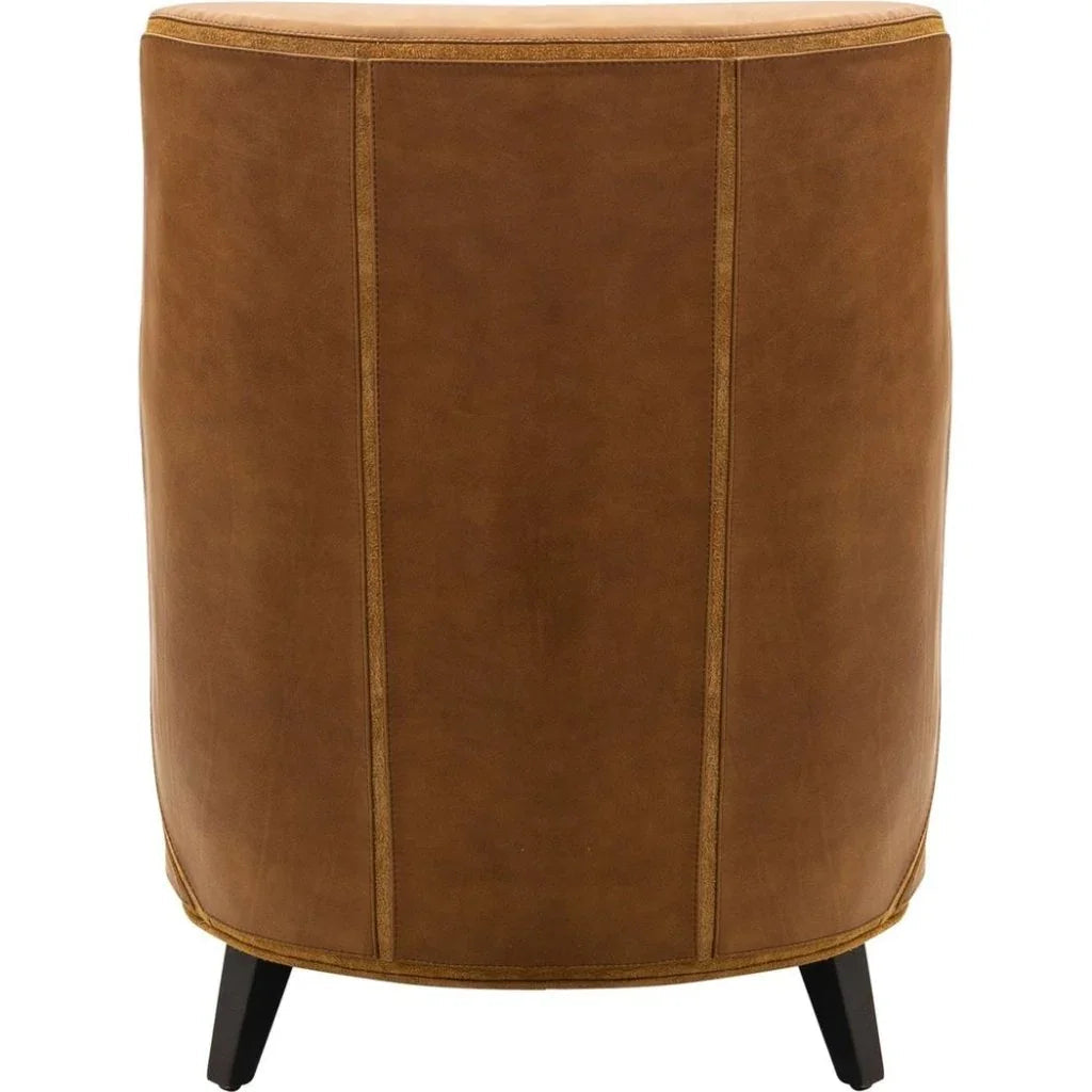 Puzzle Comfort Design Leather Chair - LOOMLAN - Olivia + Quinn - Club Chairs