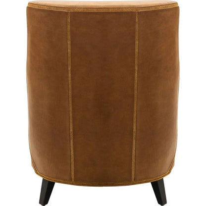Puzzle Comfort Design Leather Chair - LOOMLAN - Olivia + Quinn - Club Chairs