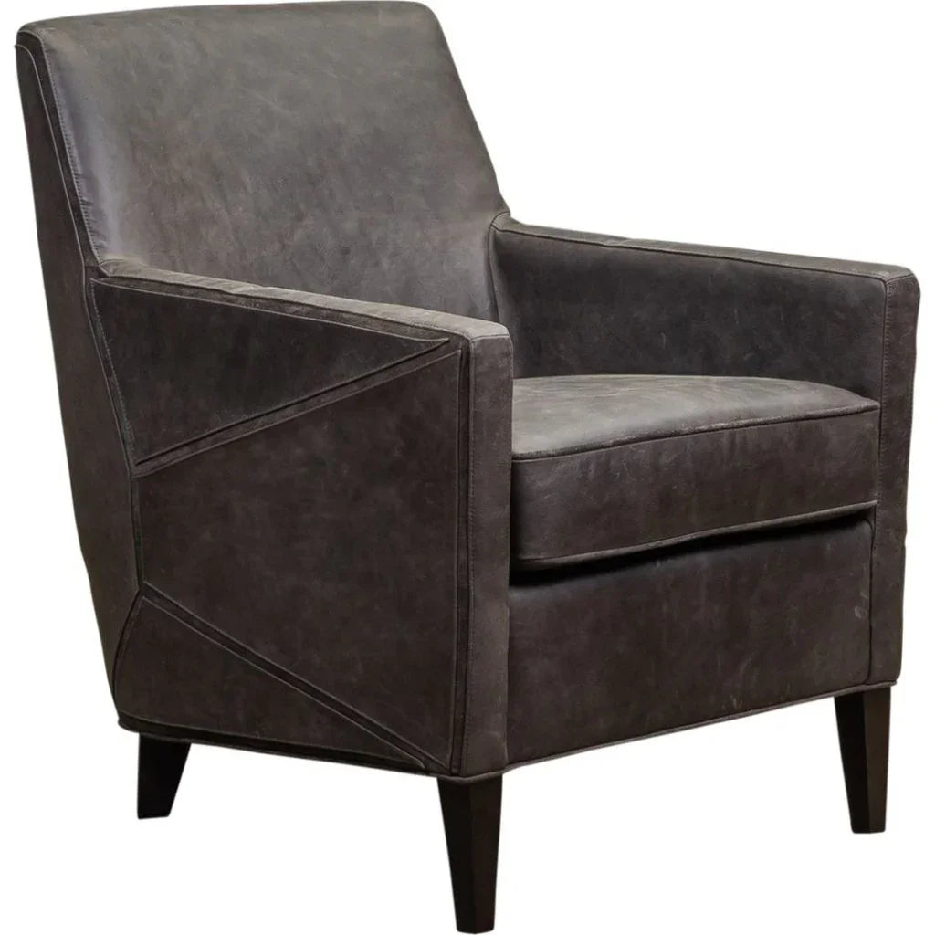 Puzzle Comfort Design Leather Chair - LOOMLAN - Olivia + Quinn - Club Chairs