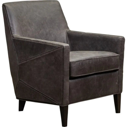 Puzzle Comfort Design Leather Chair - LOOMLAN - Olivia + Quinn - Club Chairs