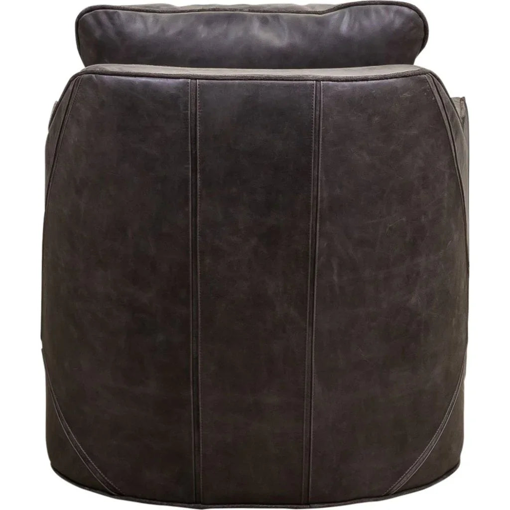 Puzzle Modern Stylish Leather Swivel Chair - LOOMLAN - Olivia + Quinn - Club Chairs