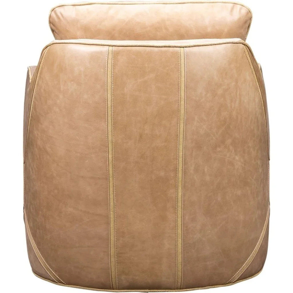 Puzzle Modern Stylish Leather Swivel Chair - LOOMLAN - Olivia + Quinn - Club Chairs