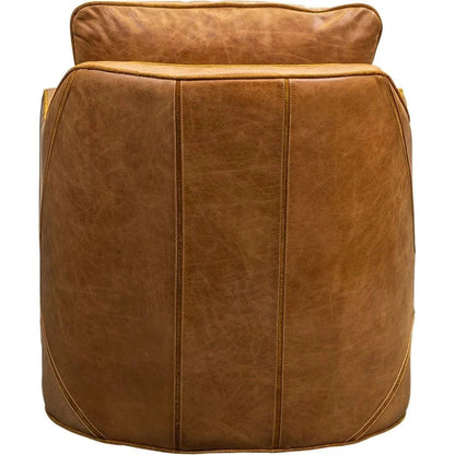 Puzzle Modern Stylish Leather Swivel Chair - LOOMLAN - Olivia + Quinn - Club Chairs