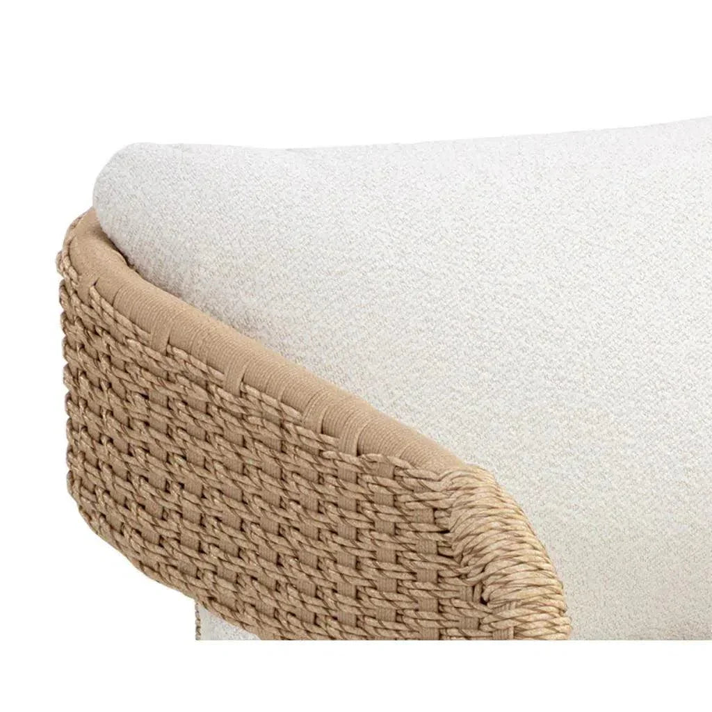 Pylos Fabric Outdoor Dining Armchair-Outdoor Dining Chairs-SUNPAN-LOOMLAN