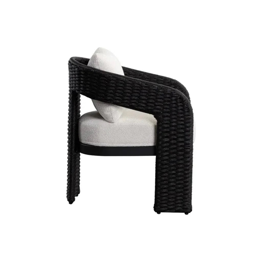 Pylos Fabric Outdoor Dining Armchair-Outdoor Dining Chairs-SUNPAN-LOOMLAN