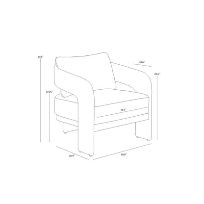 Pylos Fabric Outdoor Lounge Chair-Outdoor Lounge Chairs-SUNPAN-LOOMLAN