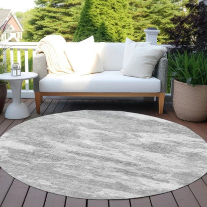 Pyrelle Gray Washable Indoor - Outdoor Rug - LOOMLAN - LOOMLAN Rugs - Outdoor Rugs