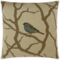Pyrhulla Bluebird Brown Throw Pillow Insert - LOOMLAN - D.V. Kap - Throw Pillows