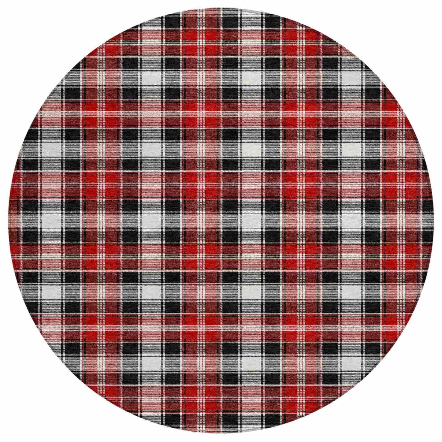 Quaanor Black Washable Indoor-Outdoor Rug