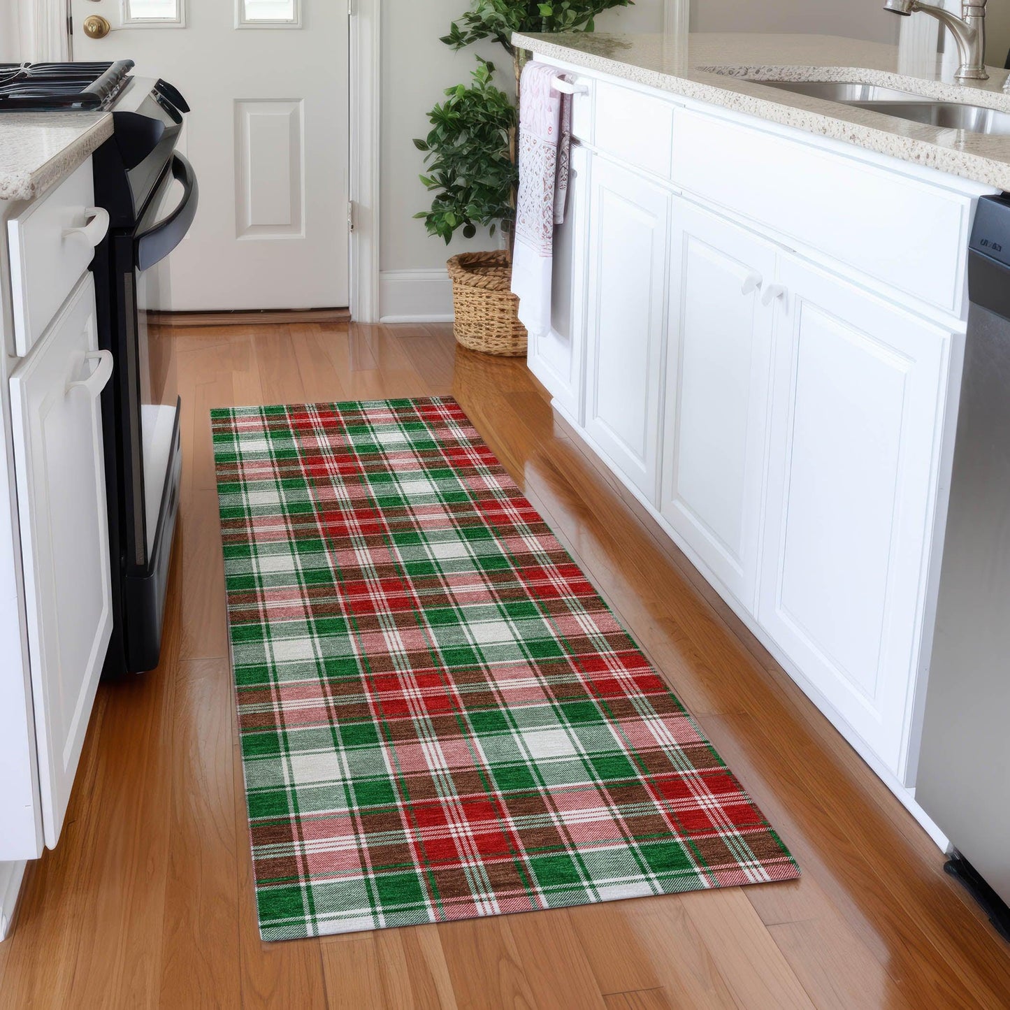 Quaanor Emerald Washable Indoor-Outdoor Rug