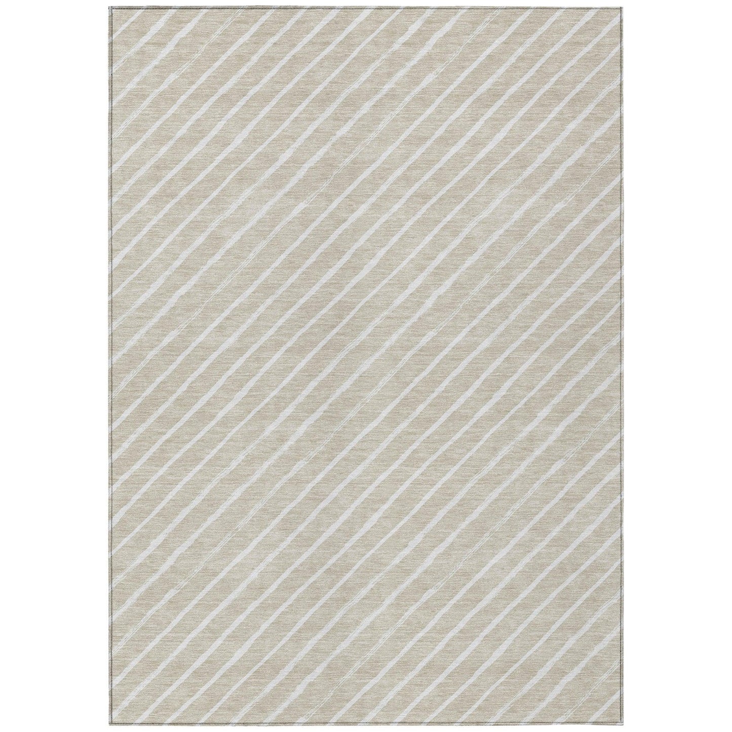 Quaara Brown Washable Indoor-Outdoor Rug
