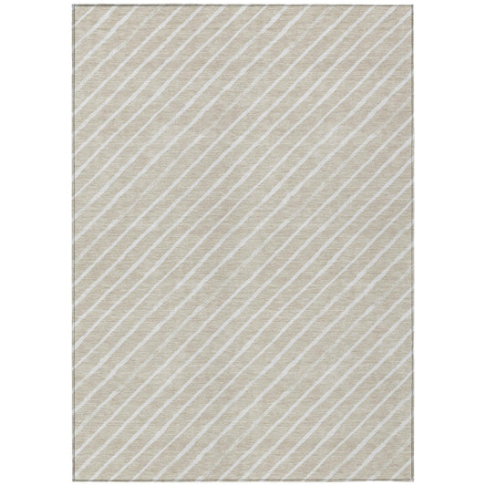 Quaara Brown Washable Indoor-Outdoor Rug