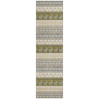 Quaara Gray Washable Indoor-Outdoor Rug