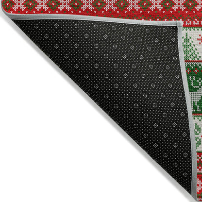 Quaara Red Washable Indoor-Outdoor Rug