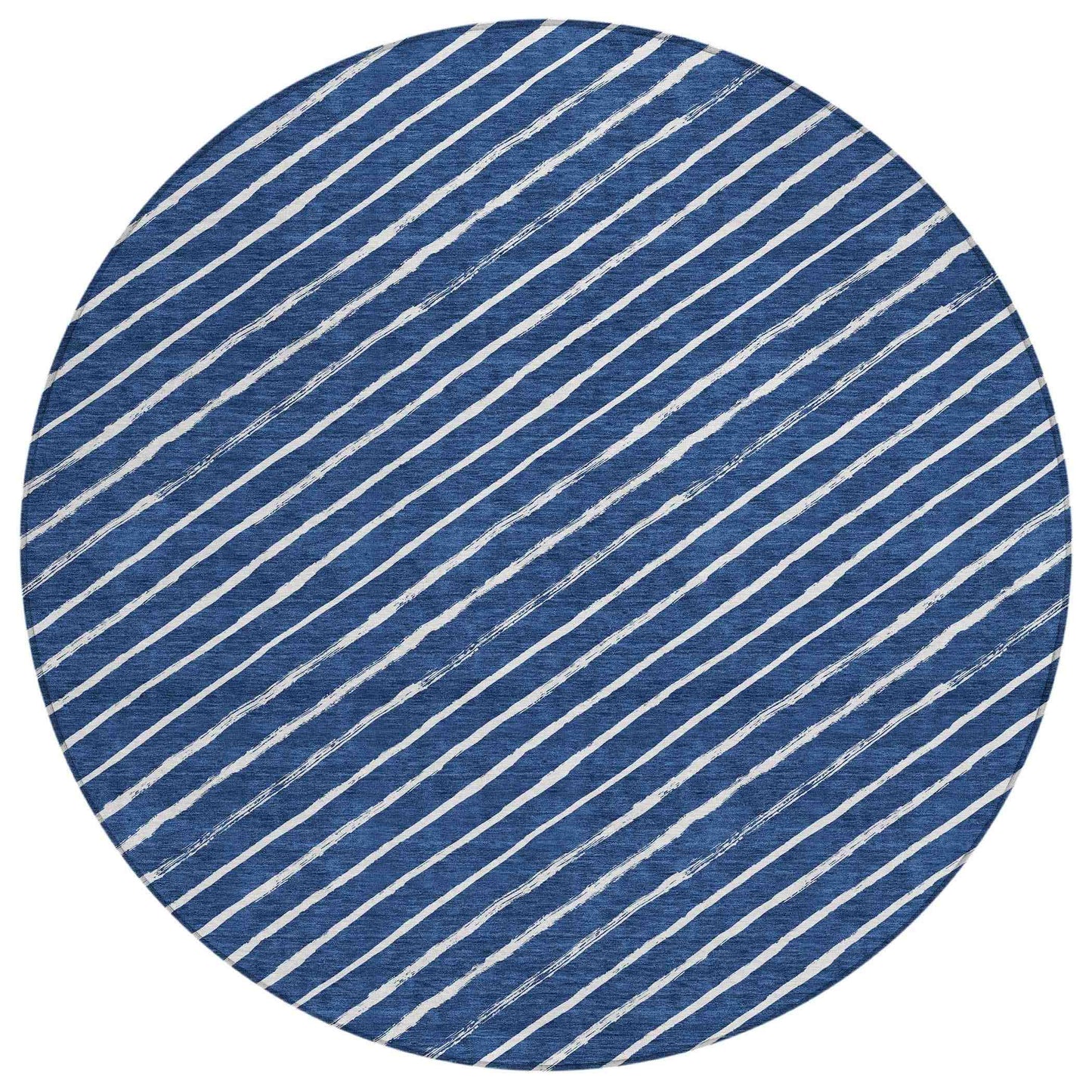 Quaaris Blue Washable Indoor-Outdoor Rug