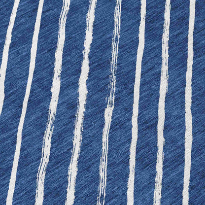 Quaaris Blue Washable Indoor-Outdoor Rug