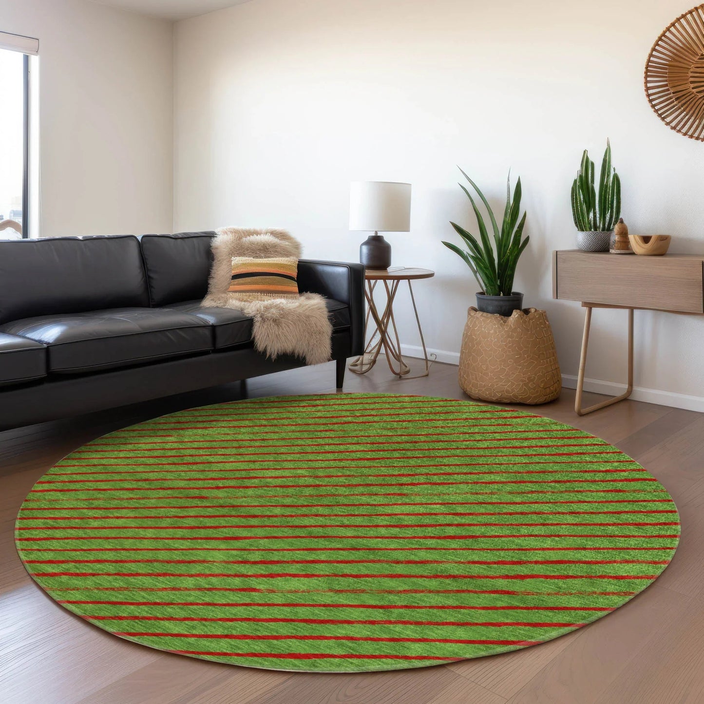 Quaaris Fern Washable Indoor-Outdoor Rug