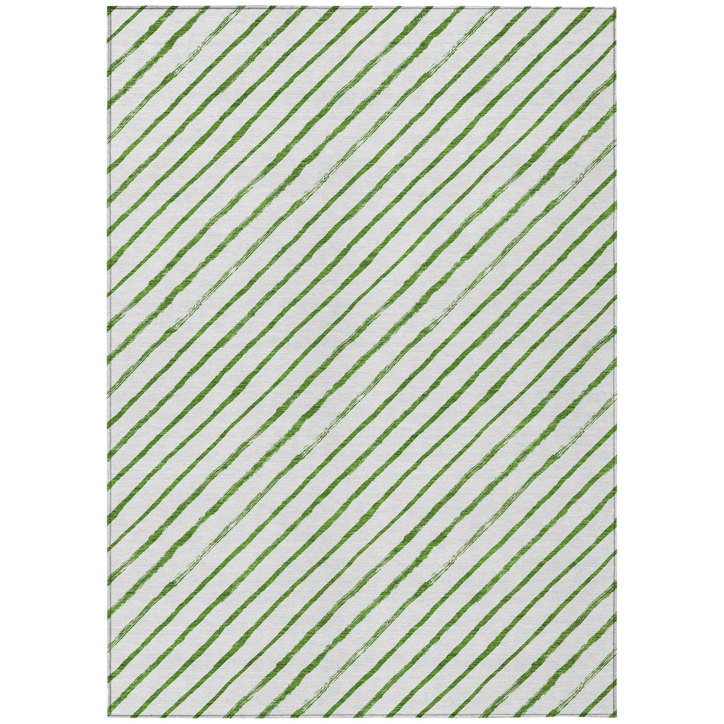Quaaris Green Washable Indoor-Outdoor Rug