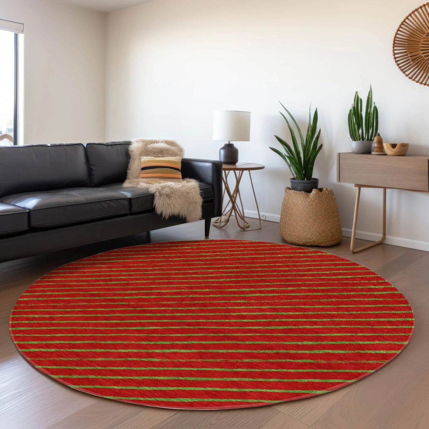 Quaaris Merlot Washable Indoor-Outdoor Rug