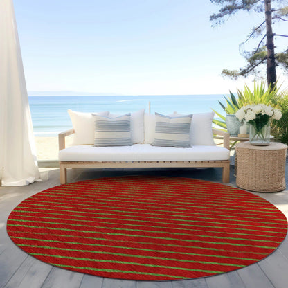 Quaaris Merlot Washable Indoor-Outdoor Rug
