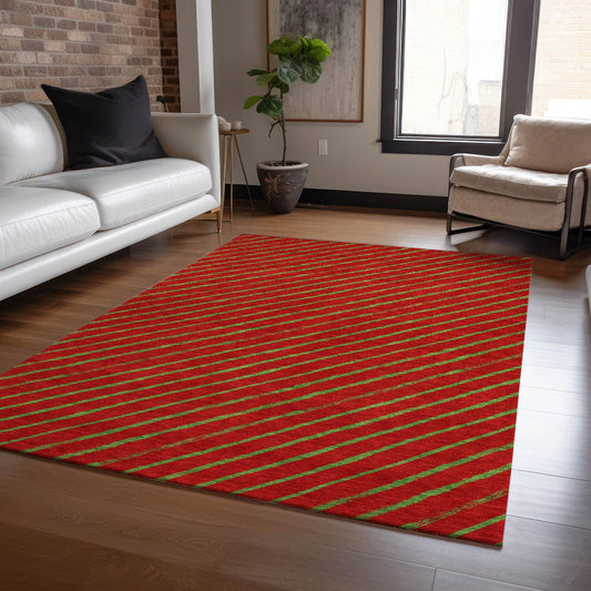 Quaaris Merlot Washable Indoor-Outdoor Rug